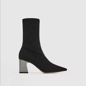 Zara Fabric Stretch Ankle Boots